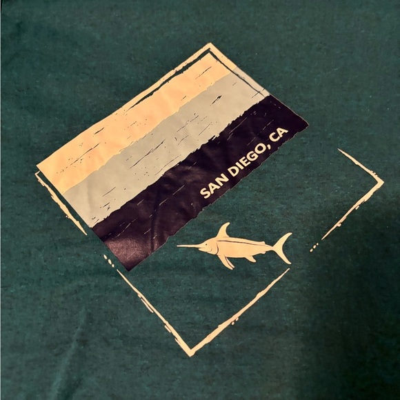 Delta Soft Adult Unisex Medium Cotton Blue NWOT San Diego, CA Graphic Print Tee - Picture 2 of 11